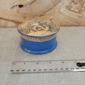 Fenton England Blue and Multicolor Decorative Box